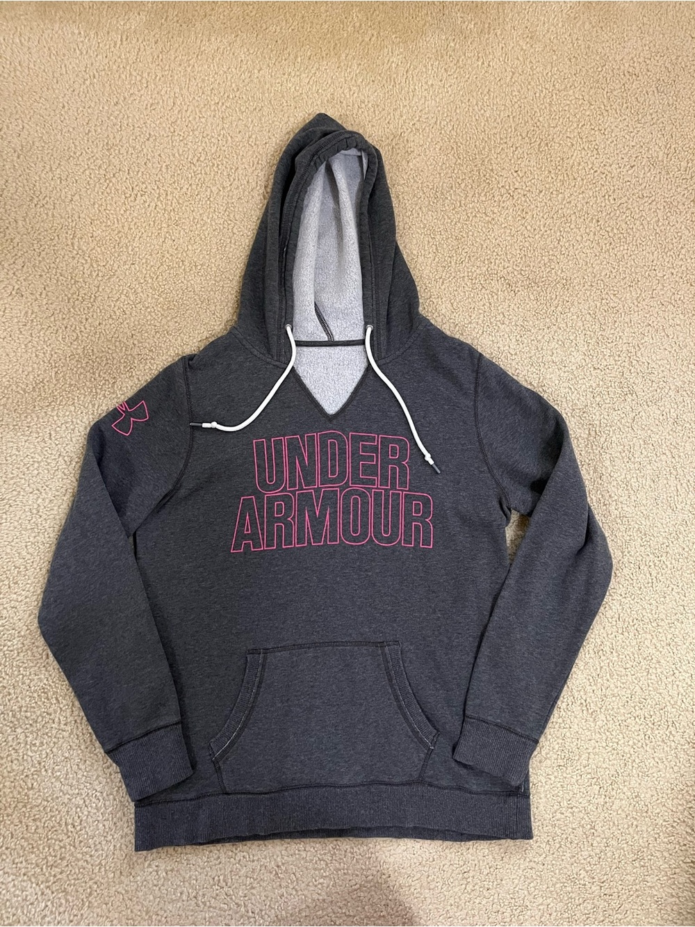 Just for Kix Under Armour V Neck Dance Gray Hoodie - Adult Medium